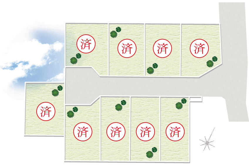 ボヌール畦野駅前区画図